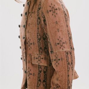 LOTTY JACQUARD JACKET ROSE SMOKE